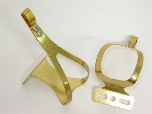 Galli made in Italy toe clips nos pair
