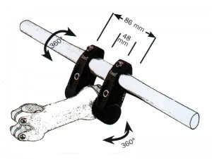 Tranz X handlebar twinholder
