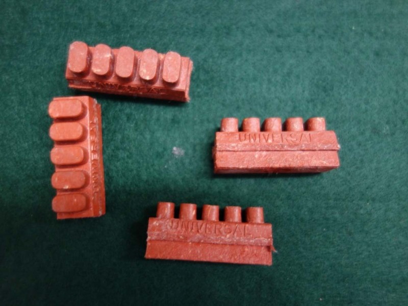 Nos red brake blocks UNIVERSAL 2 pairs