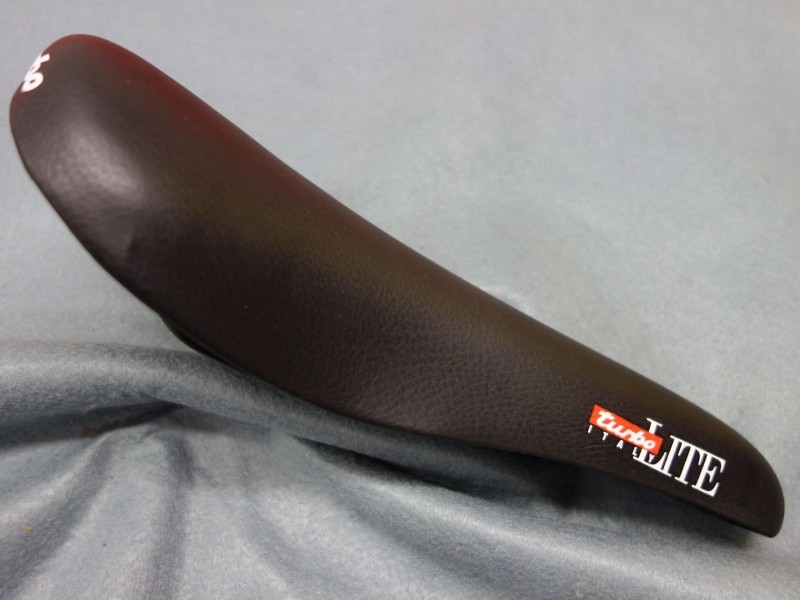 Vintage nos saddle Selle Italia Turbo Lite black Italy Stamped 90s