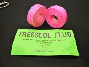 Vintage NOS 80s Specialite Velox road bike handlebar cotton tape pink set