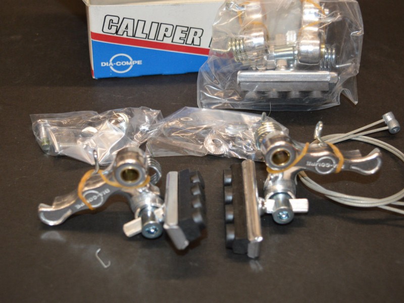 Dia-Compe 980 Cantilever brake set silver vintage 1980s NOS 