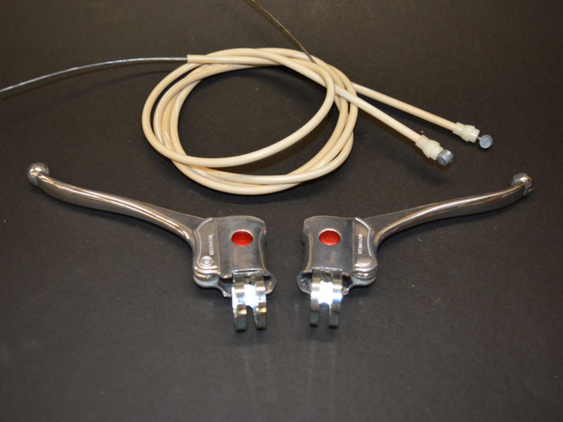 WEINMANN brake lever set 23,5mm clamp aluminium silver vintage retro NOS