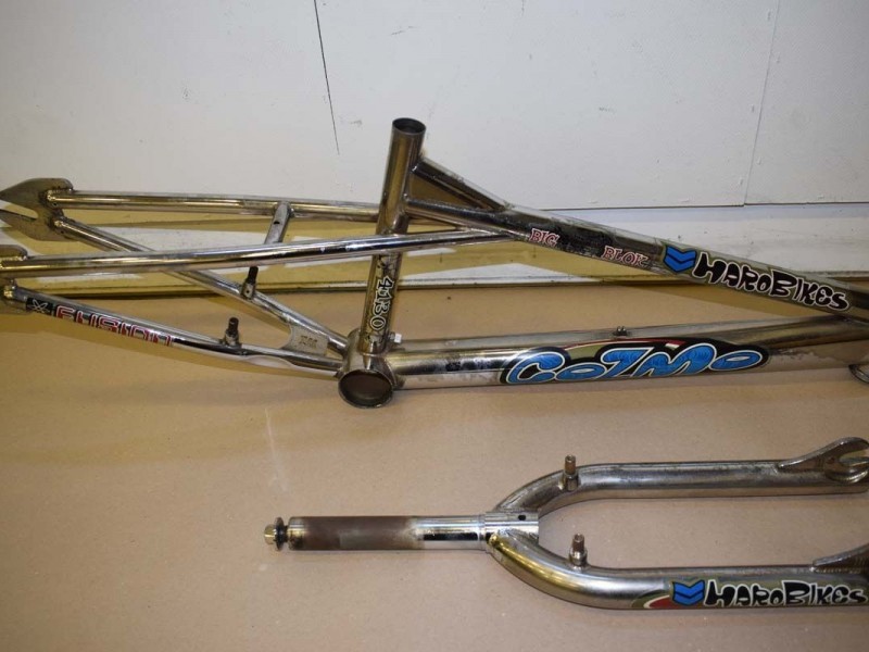 Haro Cozmo BMX frame fork 20'' mid school chrome 4130 chro mo
