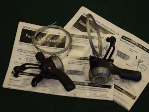 Shimano thumb shifter set SIS SL CT50 3x6 speeds vintage mtb black 1980s nos