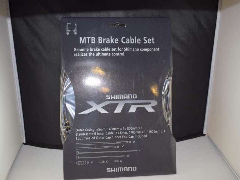 Shimano XTR brake cable Set Inner - Outer black V-Brake NOS NIB