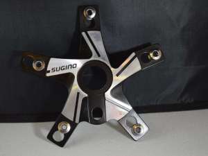 SUGINO spider power disc Old School Bmx black/silver bcd 110mm/130mm NOS 1980s