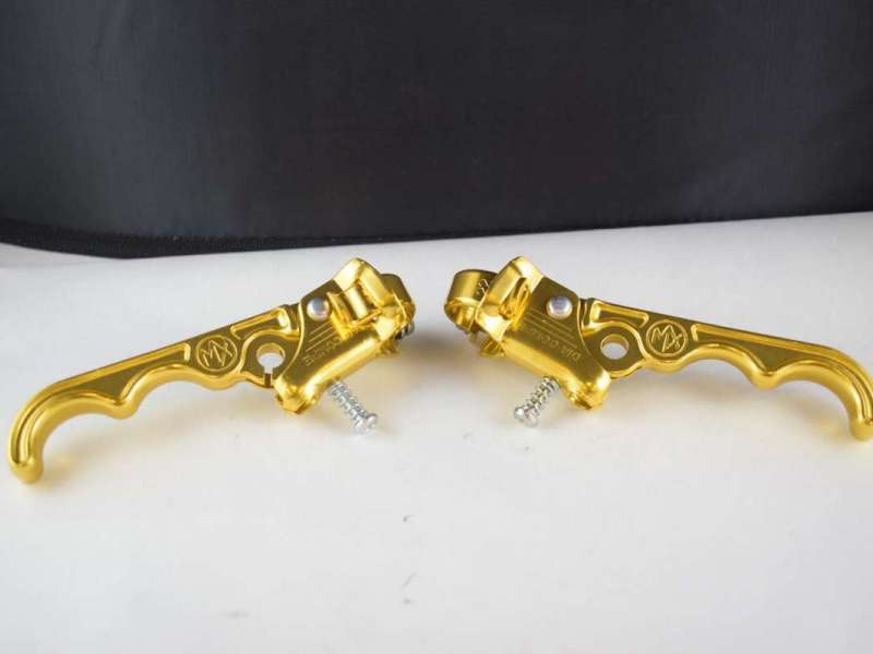 DIA-COMPE TECH 2 brake lever set stamped 1984/85 Gold old school bmx NOS vintage