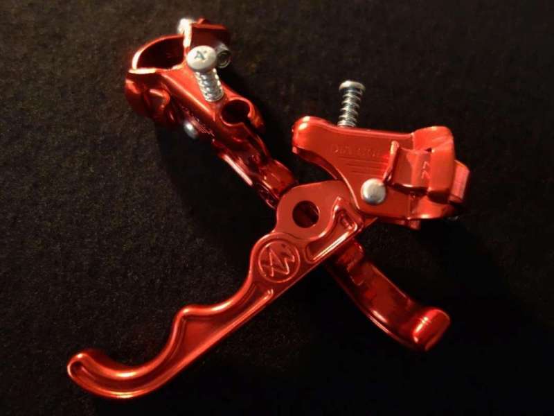 DIA-COMPE TECH 2 II brake lever set stamped 1985/1984 ano red old school bmx NOS