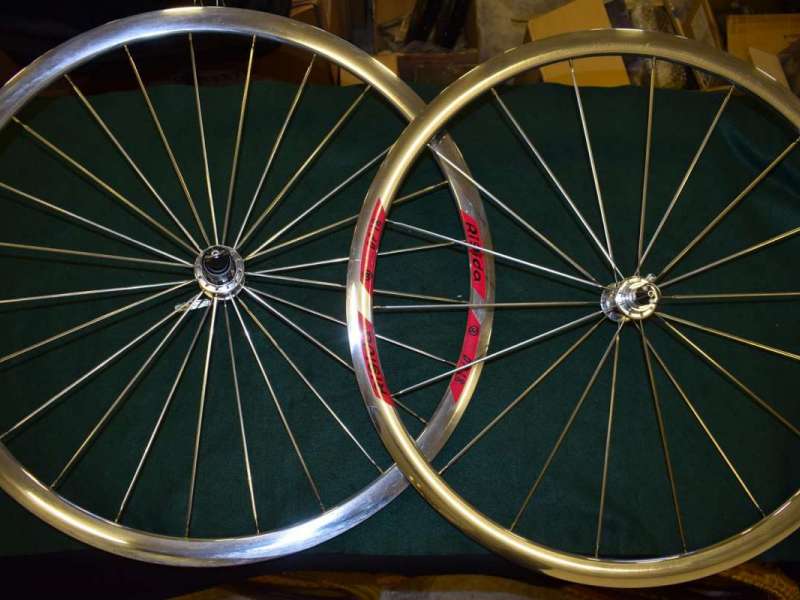 RIGIDA CSB DP18 wheel Set 700c 28'' double wall rim sealed bearing hubs 8sp NOS