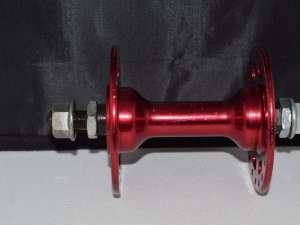 Jou Yu hub front high flange stamped K83 36h anodized red Nos bmx old school