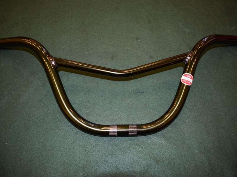 Hsin Lung handlebar BMX old school V shape bars black alouminium 1980s NOS