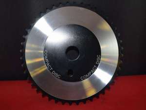 Tracer Compact Disc chainring sprocket old school chainwheel 44 teeth black alloy NOS