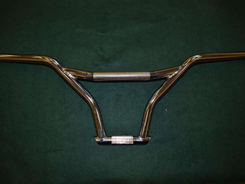 Handlebar BMX old school 4 piece bars steel knurling handle vintage 1980s NOS