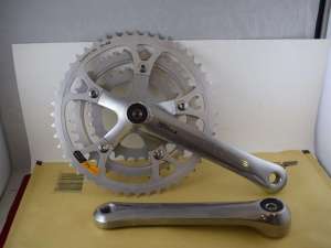 Shimano Deore LX FC-M550 crankset 48/38/28teeth 170mm vintage aluminium NOS 
