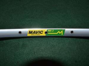 Mavic MA 2 rim 32 hole 700c 28'' road clincher silver Vintage 90s NOS