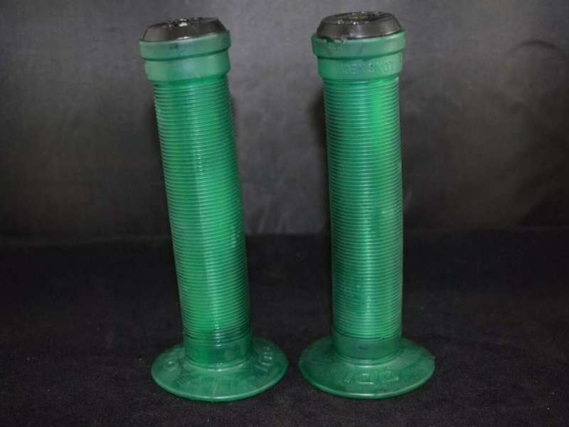 ODI Longneck handlebar grip set old school BMX green 140mm length NOS