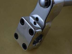 Old school bmx quill stem 1'' 21.1mm 60mm silver aluminium vintage NOS