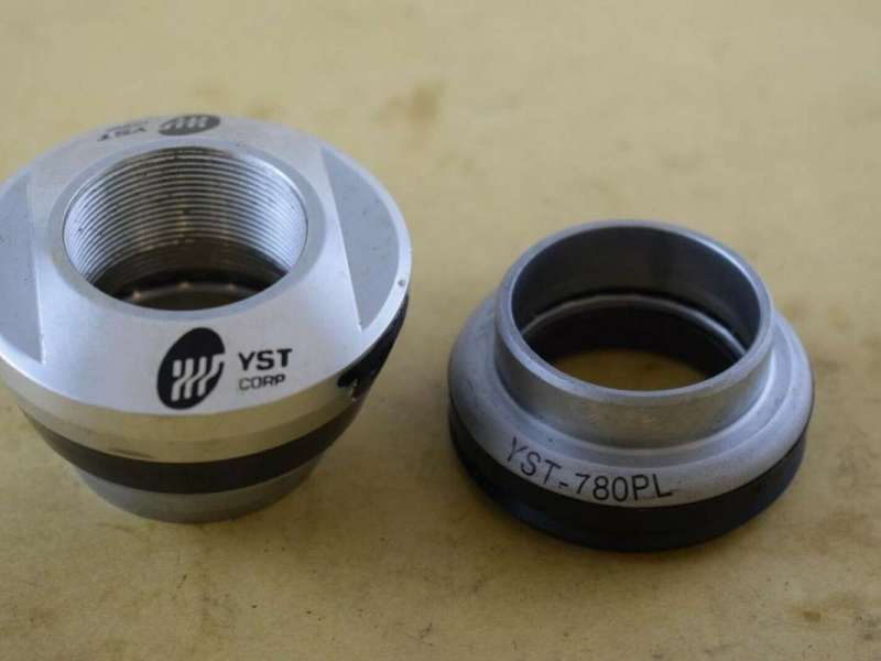 YST - 780PL Headset 1 1/8'' inch threaded aluminium/steel Vintage silver NOS