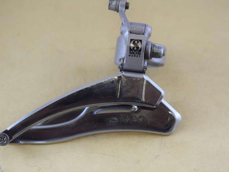 Sachs Huret front derailleur clamp on 28,6mm silver Nos vintage Made in France