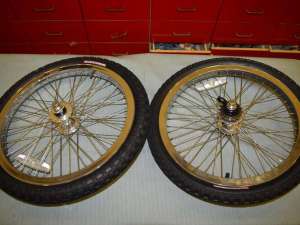 HARO HEFFER PRO wheel set 20'' MEGA HUB sealed chrome Mid school BMX 2001 NOS