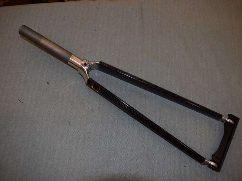 KINESIS 1'' inch Carbon road fork 700C threaded 170 mm straight blade 420g vintage NOS