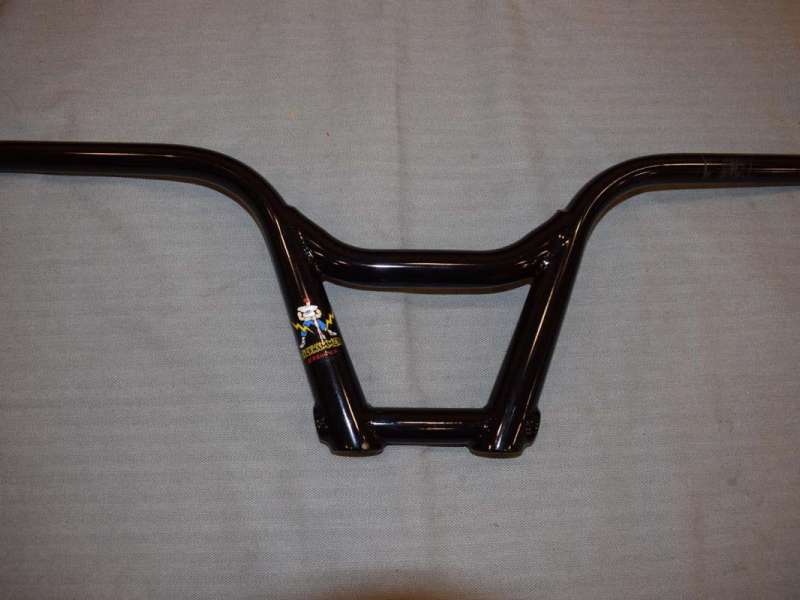 HARO JACKHAMMER mid school bmx handlebar bars 4130 Cromoly black 2001 NOS