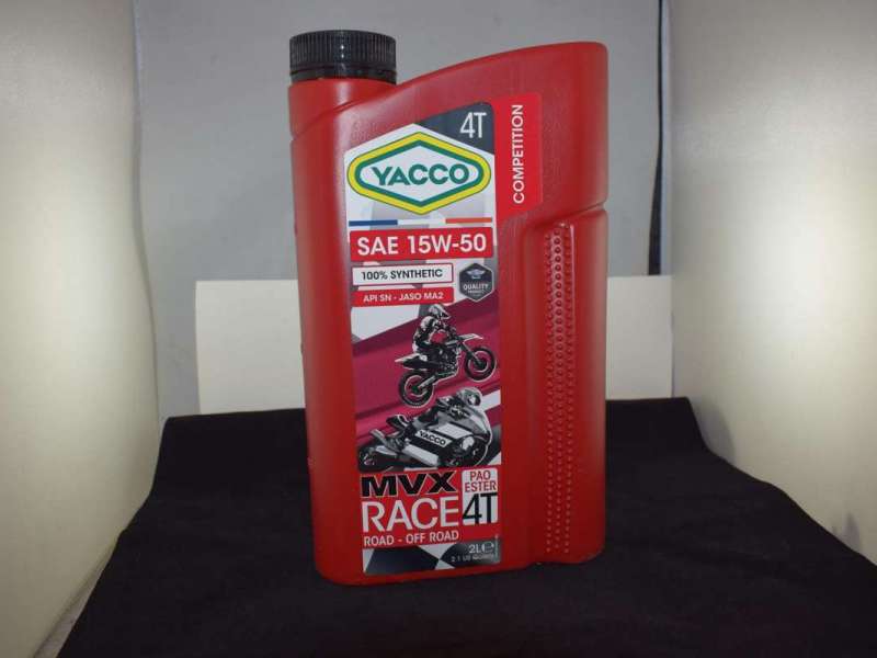 YACCO MVX RACE 4T SAE 15W-50 100% SYNTHETIC 2L