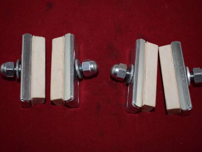 Dia Compe 2 pair brake shoes pads old school bmx white NOS 