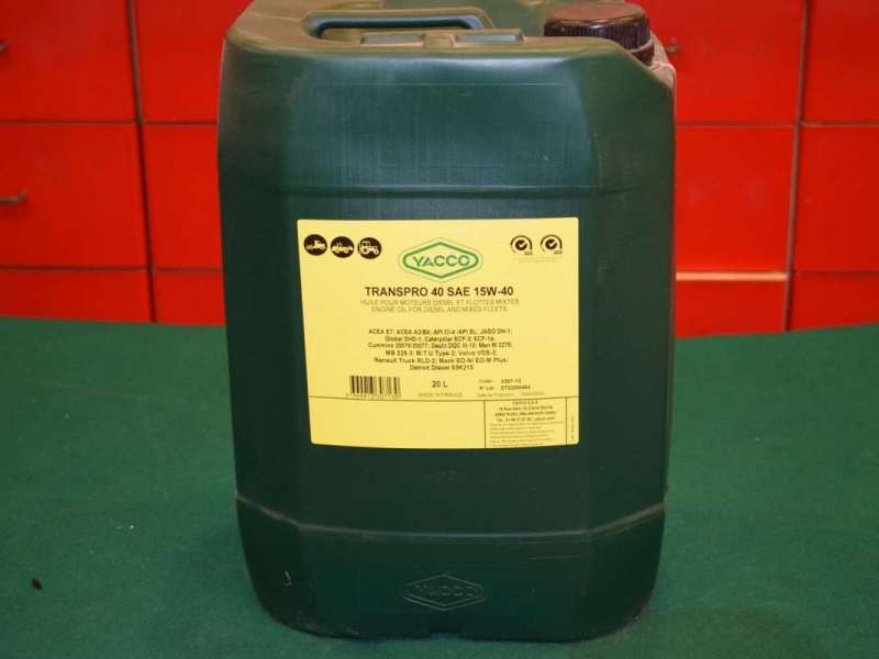 YACCO TRANSPRO 40 SAE 15W-40 20L