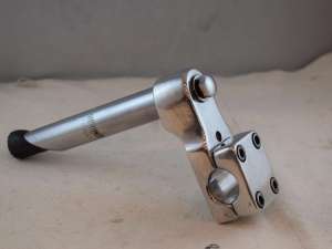 Old school bmx quill stem 1'' 21.1mm 60mm silver aluminium vintage NOS