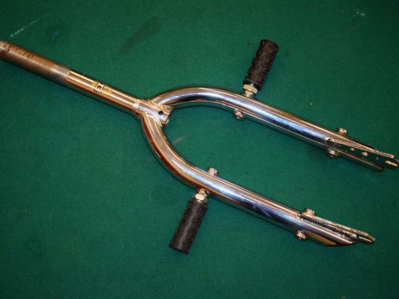 ISHIWATA EX cr-mo 20'' threaded fork 1'' old school bmx JAPAN early 1980s NOS