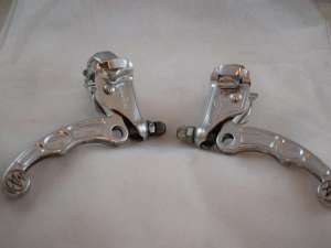 Chang Star MX brake lever set silver aluminium 80s Nos Old school bmx