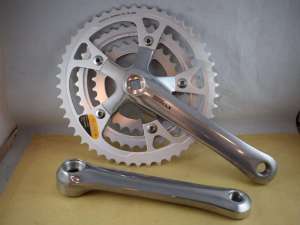 Shimano Deore LX FC-M550 crankset 48/38/28 t triple 170mm BIOPACE oval sprocket NOS