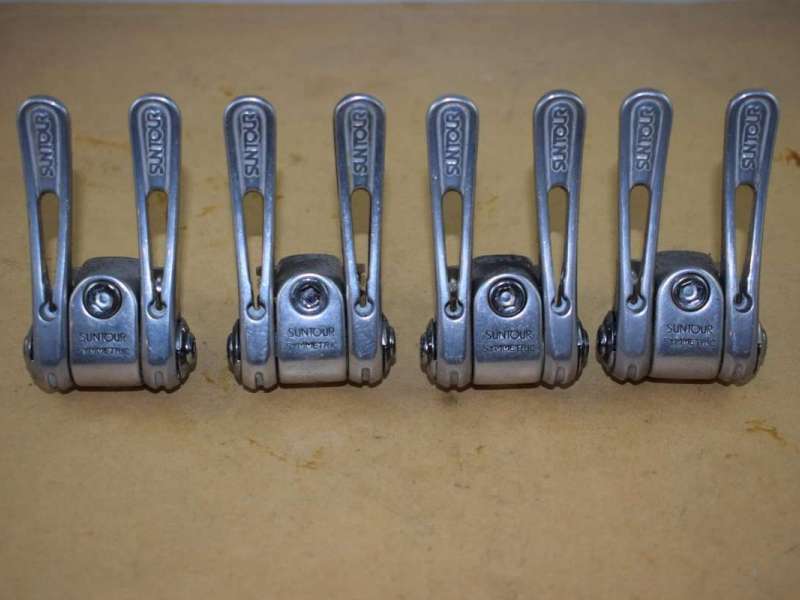SUNTOUR CYCLONE MK II Symmetric Shifter BULK 4 Lever Set Friction 1 1/8 NOS