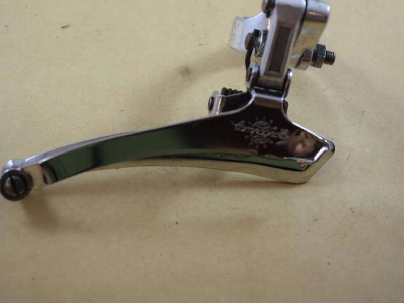 Campagnolo front Derailleur 28.6mm 1 1/8 clamp on Vintage silver 1980s NOS