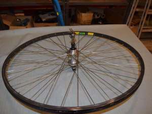 MAVIC MA 40 rear wheel 700C road bike 36 hole 126mm rear freewheel 6-7 sp used