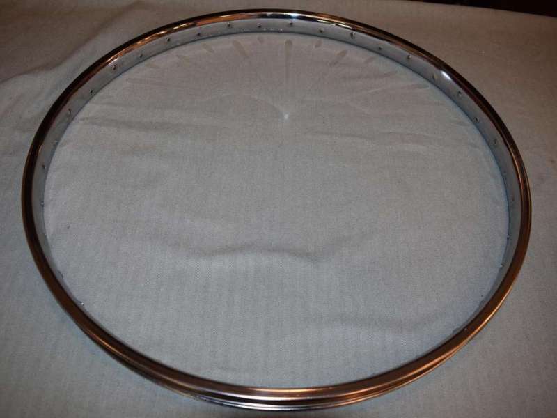 Rigida Rim 36 hole 26 x 2.125 Steel chrome vintage retro Made in FRANCE NOS