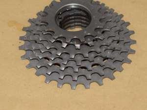 Shimano cassette 7 speed 28 - 14 teeth UNIGLIDE (old Type) NOS