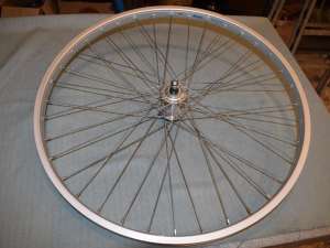 RIGIDA  AL 25-32 26'' 559 x 27 Front wheel with Sachs Maillard hub 100 mm NOS