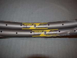 WOLBER TA 20 mtb 26'' clincher Rim 36h hard anodized titane chrome vintage NOS