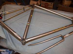 COLNER vintage road bicycle frame & fork 57 / 55cm Columbus NOS