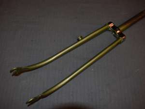 27'' PUCH Vintage 1'' inch road rigid fork 180mm Made in Austria green NOS