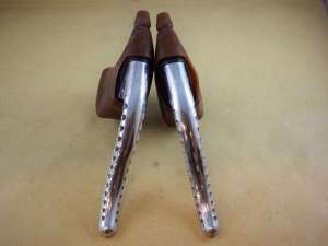 Mafac brake lever Set drilled 1970s vintage retro brown hood aluminium lightly used