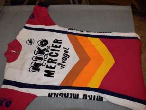 MIKO MERCIER CASTELLI vintage cycling jersey size 2 short sleeve Vintage NOS