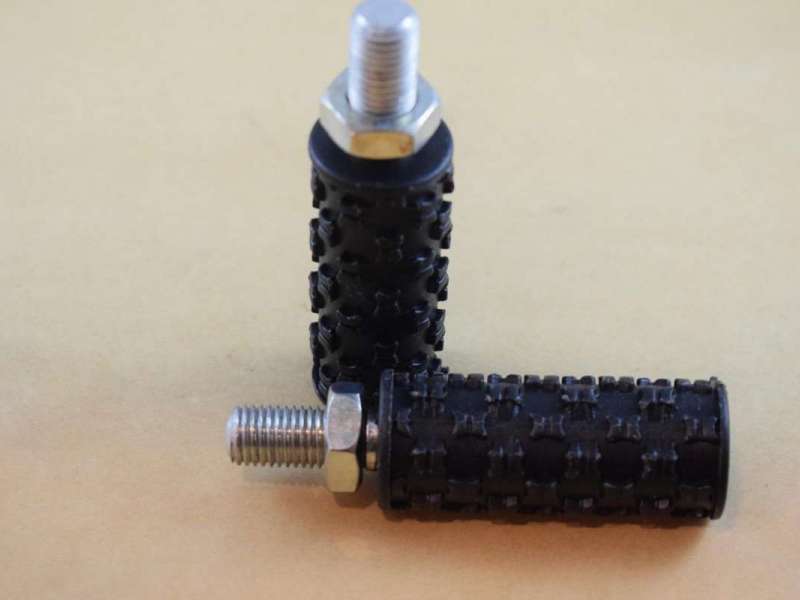 Fork spinner pegs steps old school BMX Vintage 1980s pair black NOS