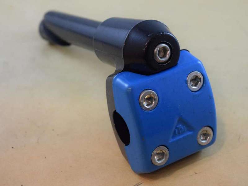 ITM ITALMANOUBRI Quill Stem Old School BMX vintage aluminium 80s vintage black cyan NOS