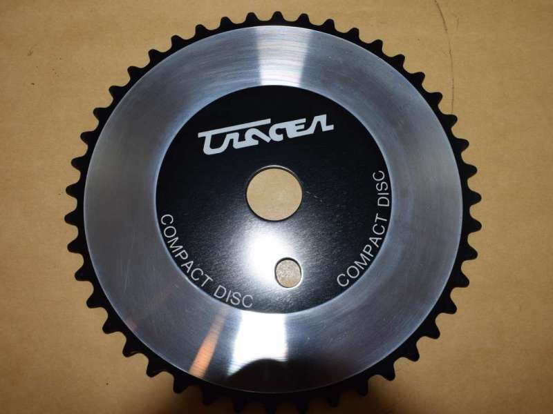 TRACER Compact Disc chainring chainwheel 44t black old school bmx NOS