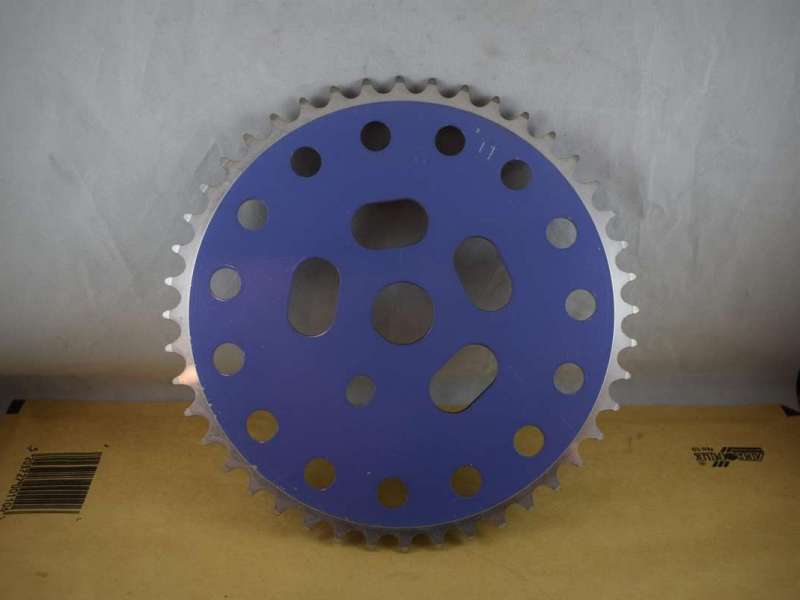 TRACER Purple chainwheel chainring sprocket old school bmx 44t vintage aluminium NOS