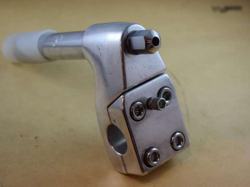 KALLOY vintage old school bmx quill stem 1'' inch alloy silver NOS